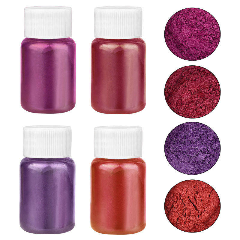 مجموعة من 4 ألوان من مسحوق الل - مراجعة Resin Pigment Set وسعره