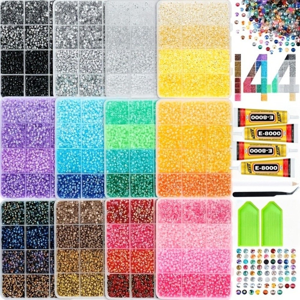 مجموعة أحجار الراين الراتنجية  - مراجعة Resin Jewelry Kit وسعره