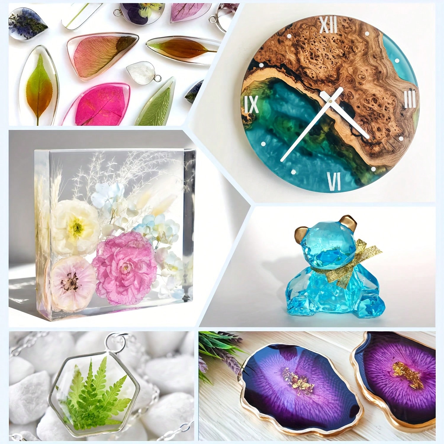 طقم راتنج إيبوكسي شفاف كريستال - مراجعة Resin Jewelry Kit وسعره