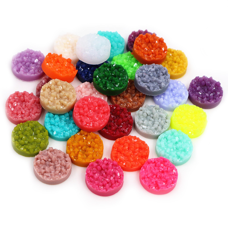 40 قطعة الراتنج Druzy كبوشن قب - مراجعة Resin Craft Projects وسعره