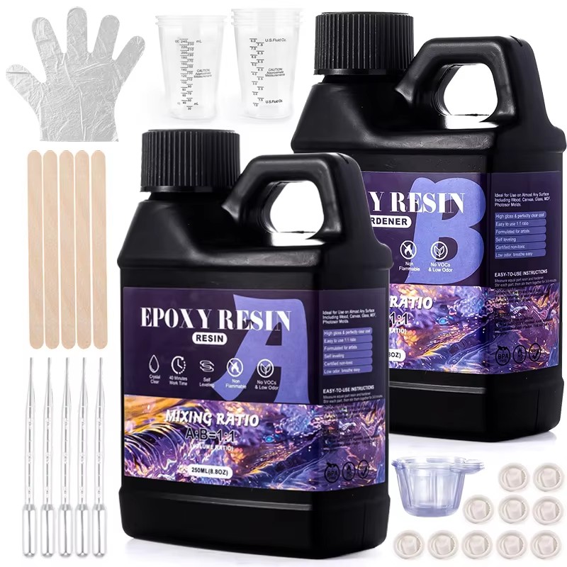 مزيج سهل 1:1 طقم راتنجات الايب - مراجعة Resin Jewelry Kit وسعره