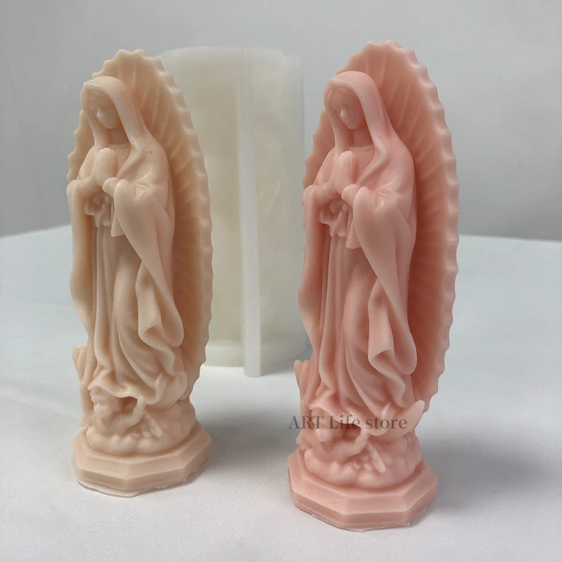 قالب شمع سيليكون للعذراء مريم، - مراجعة Resin Craft Ideas وسعره