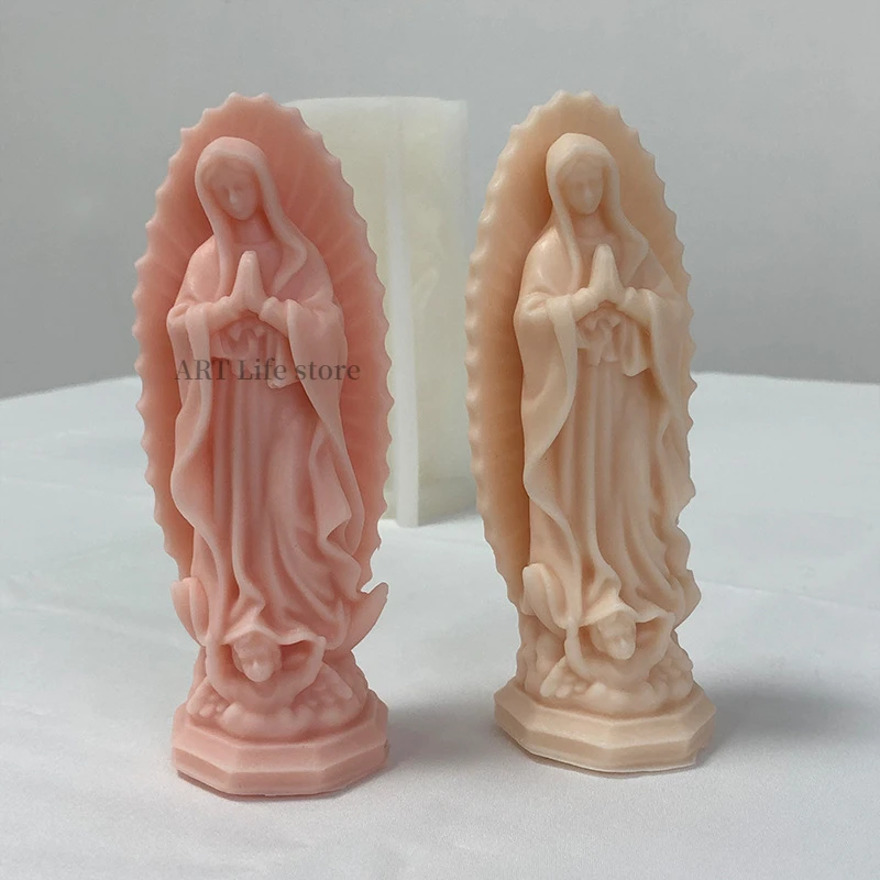 قالب شمع سيليكون للعذراء مريم، - مراجعة Resin Craft Ideas وسعره