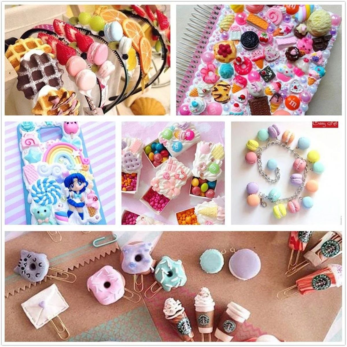30 قطعة حلوى عشوائية الوحل الس - مراجعة Resin Craft Supplies وسعره