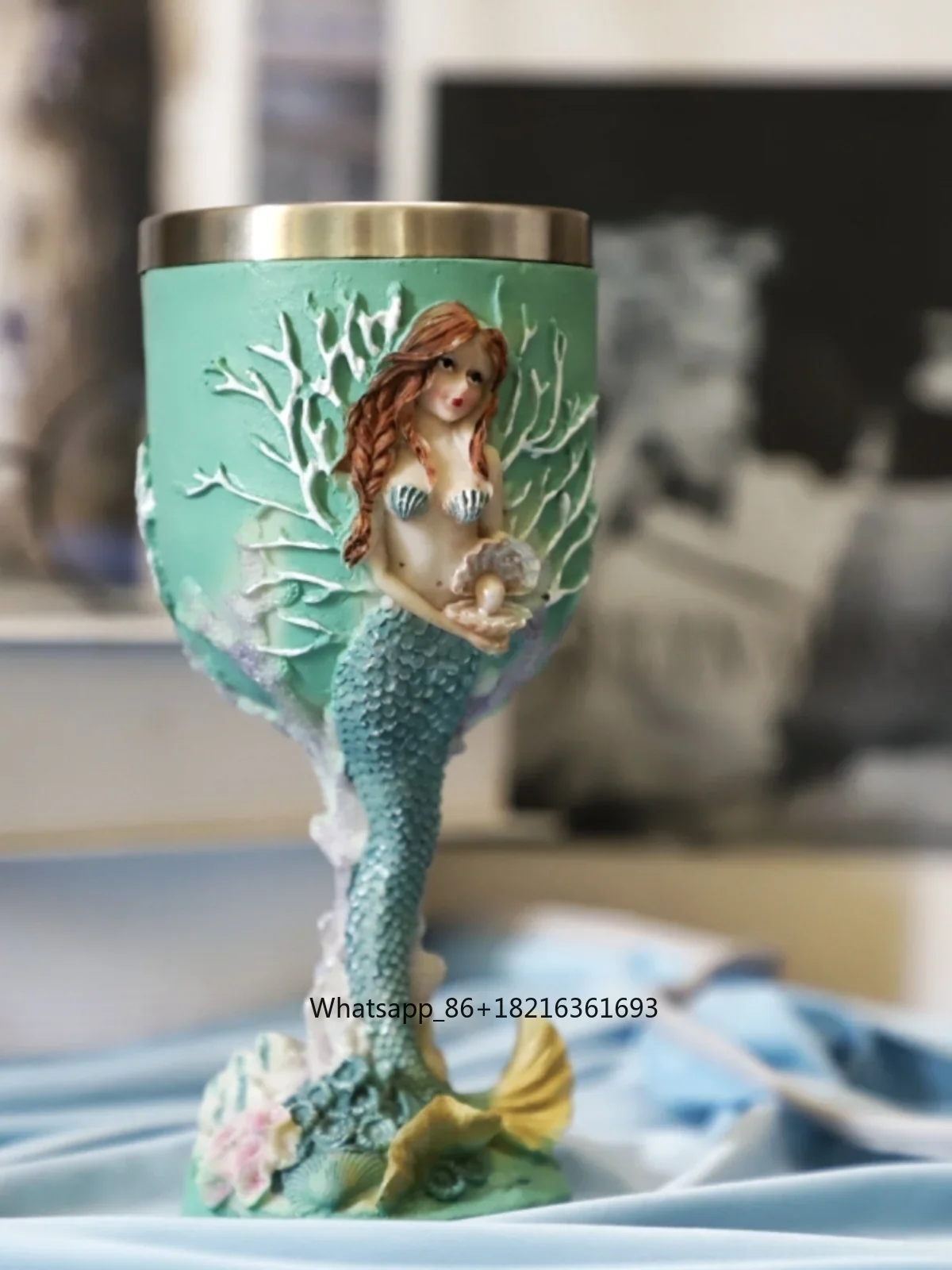كأس نبيذ من الفولاذ المقاوم لل - مراجعة Crafting Resin وسعره