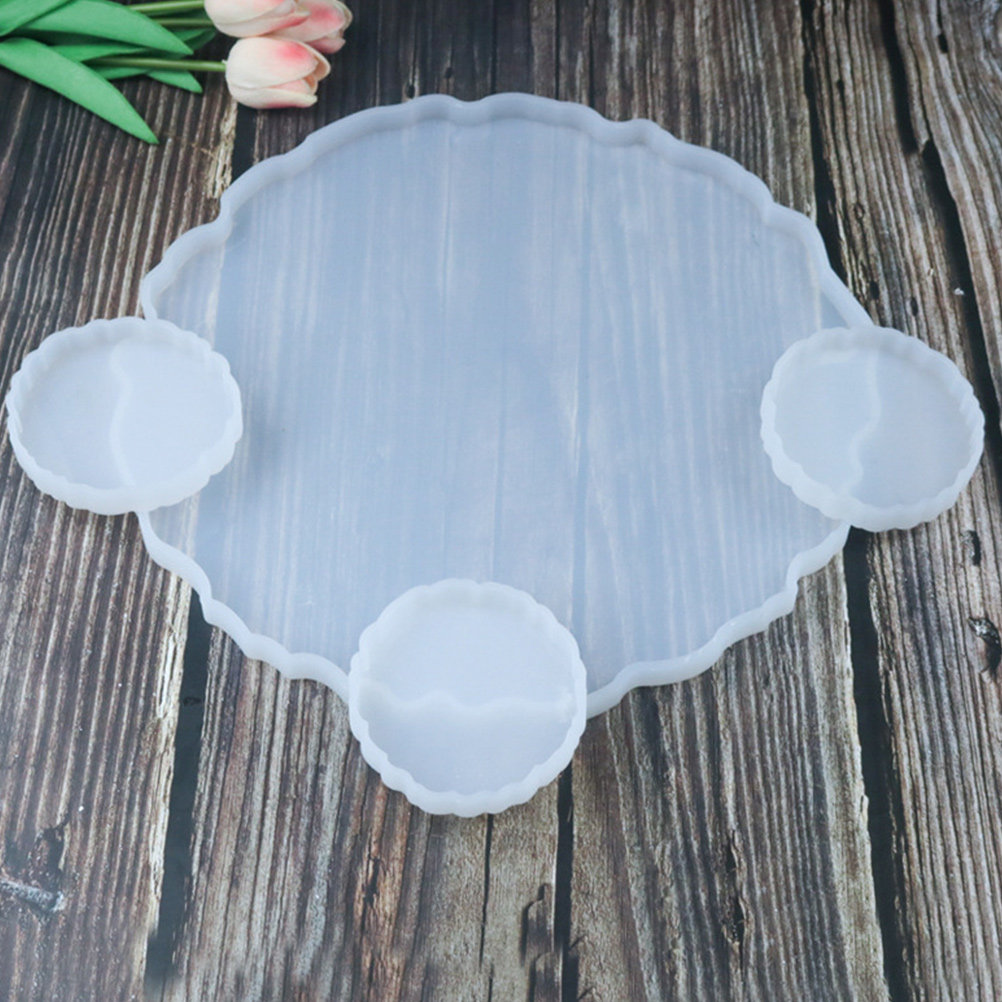 قطعتان من قوالب صواني السيليكو - مراجعة Serving Tray Mold وسعره
