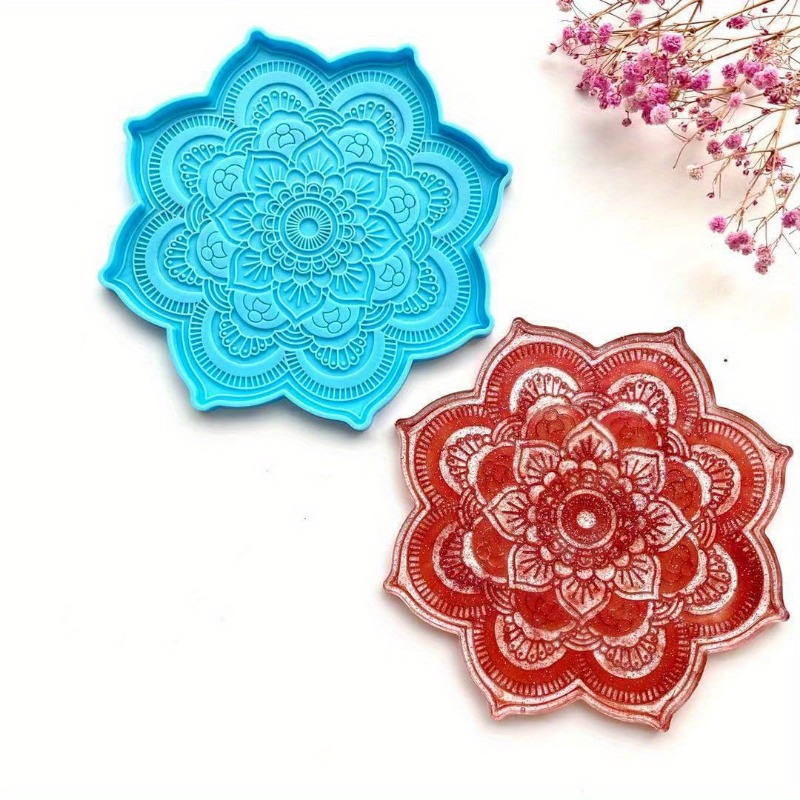 ماندالا كوستر قالب من السيليكو - مراجعة Resin Craft Ideas وسعره
